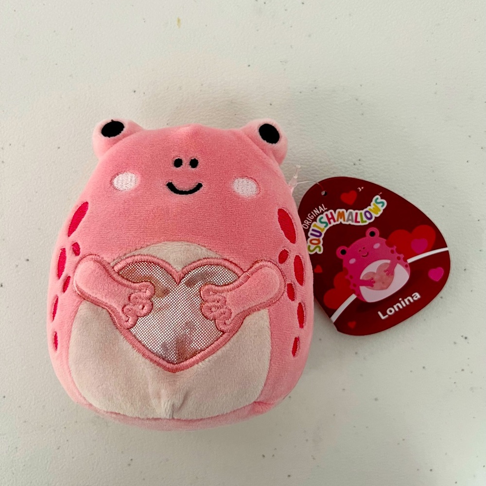 Lonina Frog Valentine Squishmallow